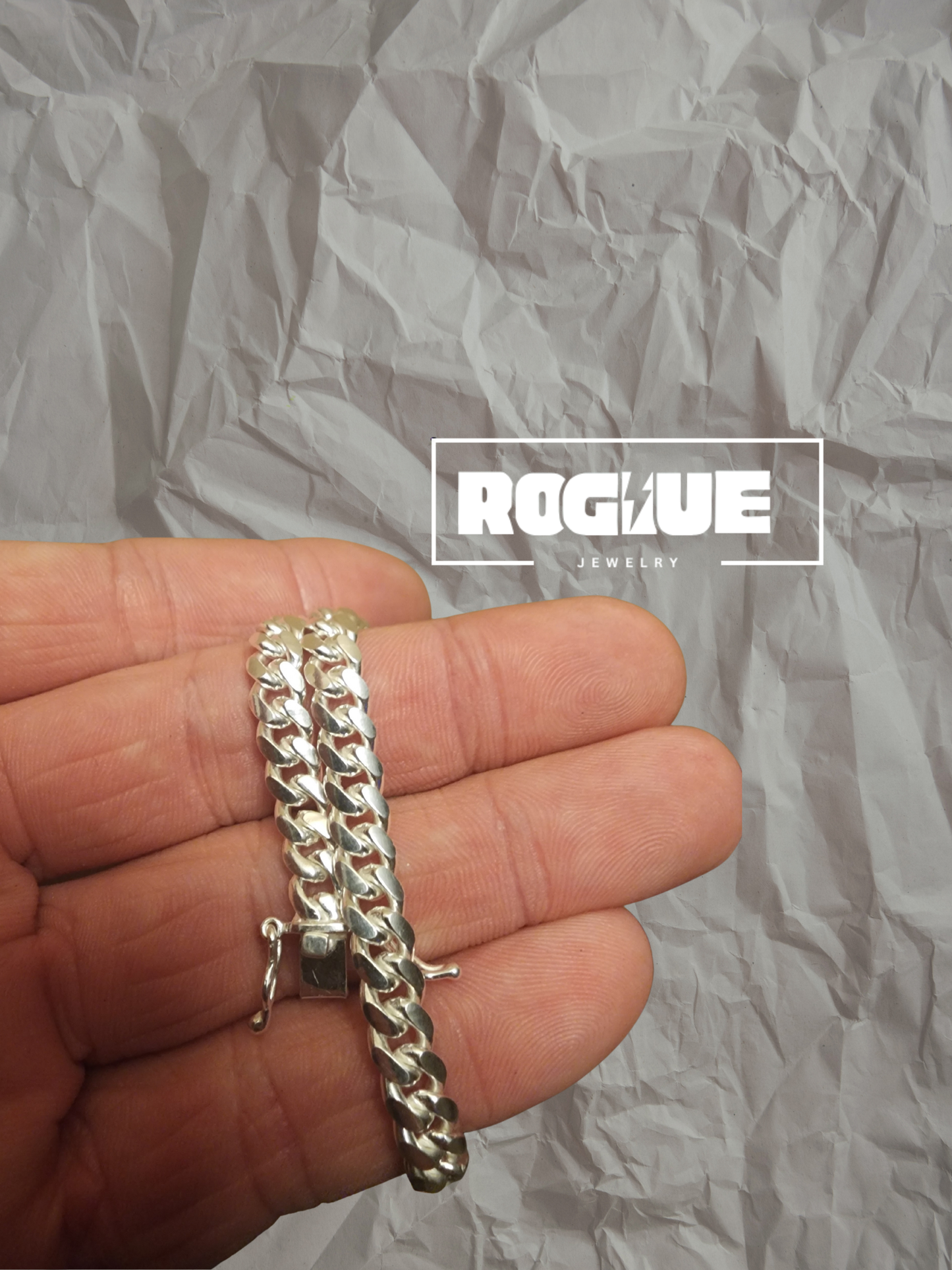 7.5" Silver cuban bracelet 5mm