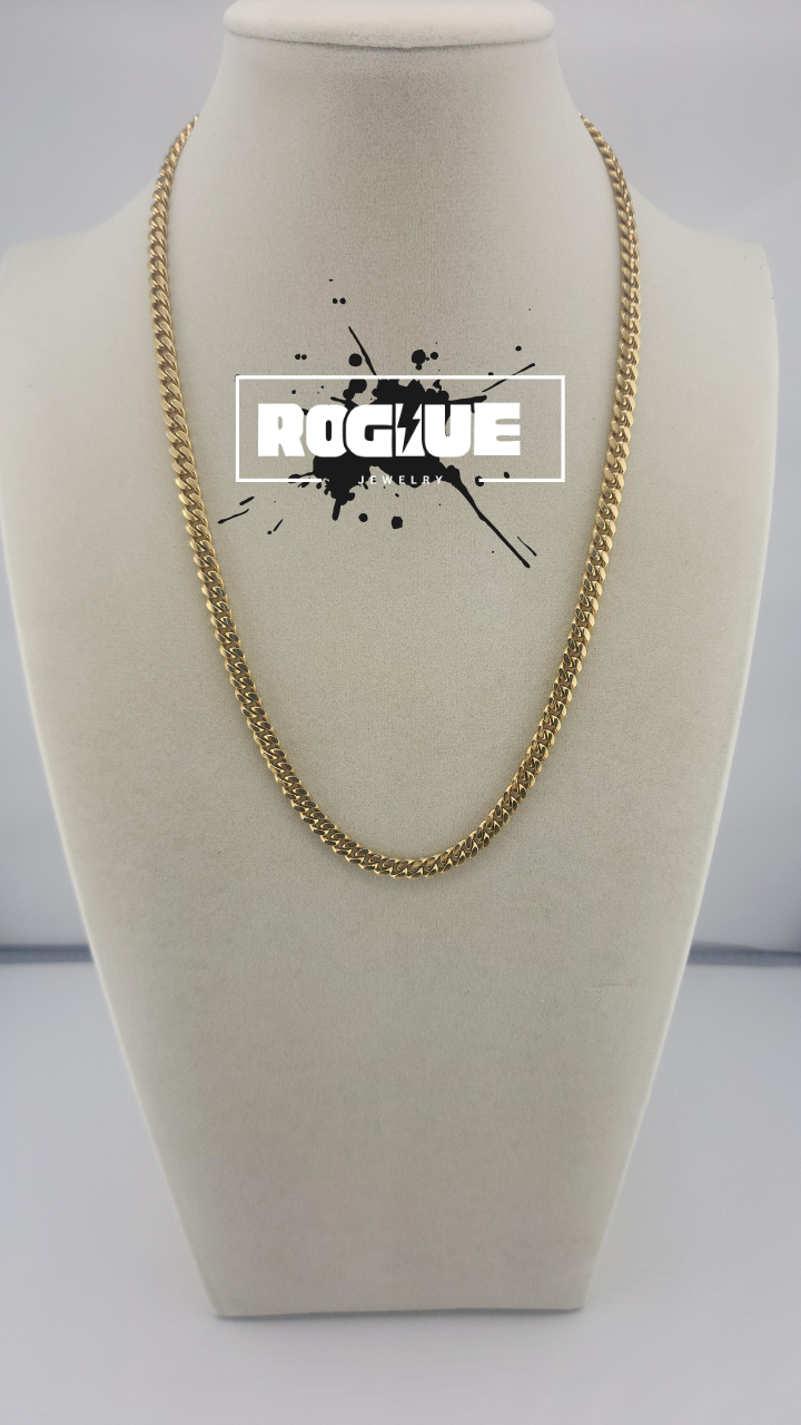 Picture of necklace on display at rogue jewelry store