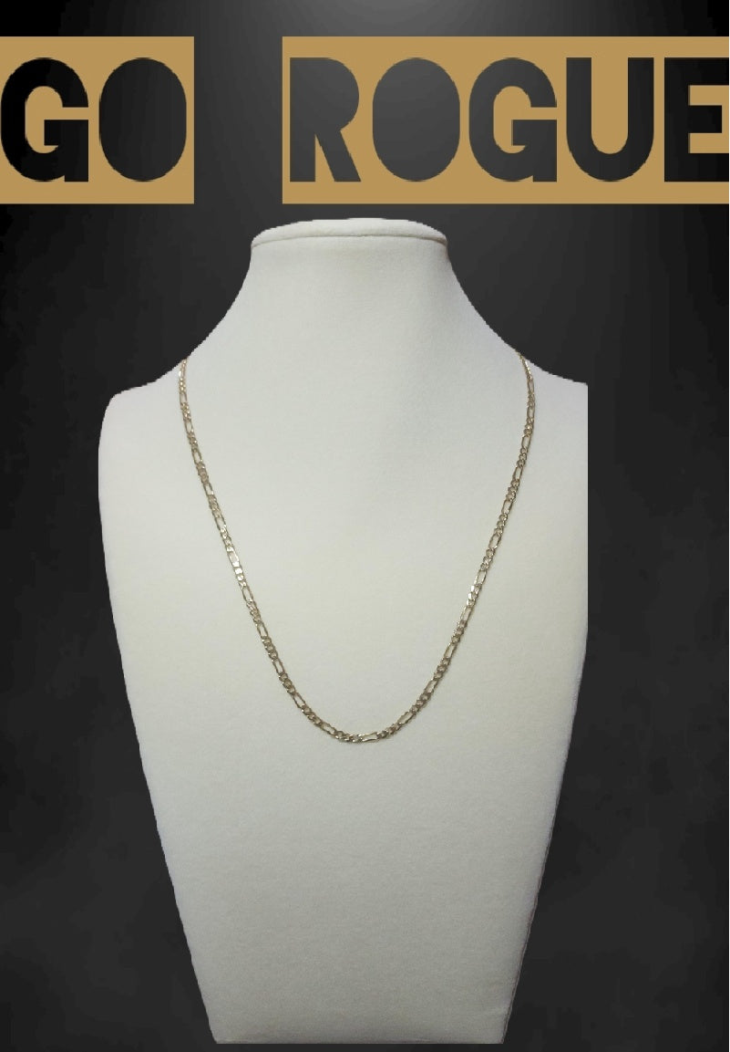 14k Gold Jacoje Figaro Chain