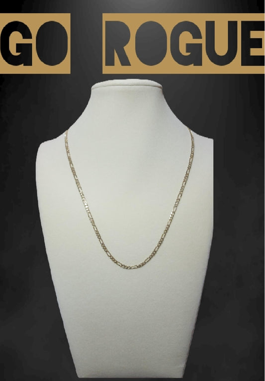 14k Gold Jacoje Figaro Chain
