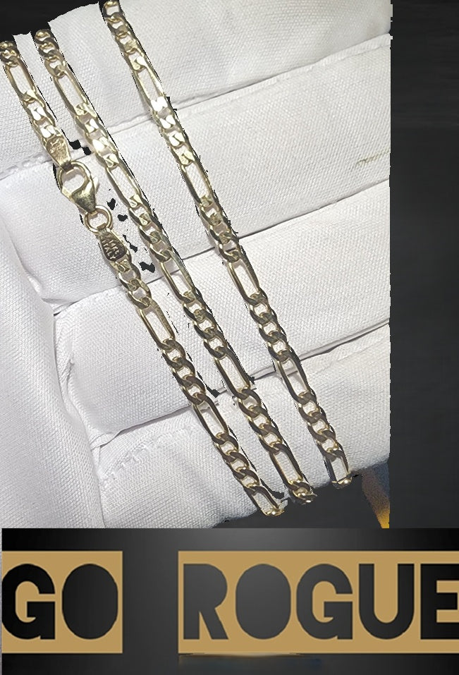 14k Gold Jacoje Figaro Chain