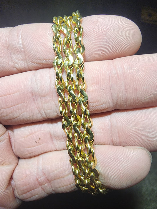 14K Gold Fantasia Rope Chain – 19” (4mm, 24.3g)