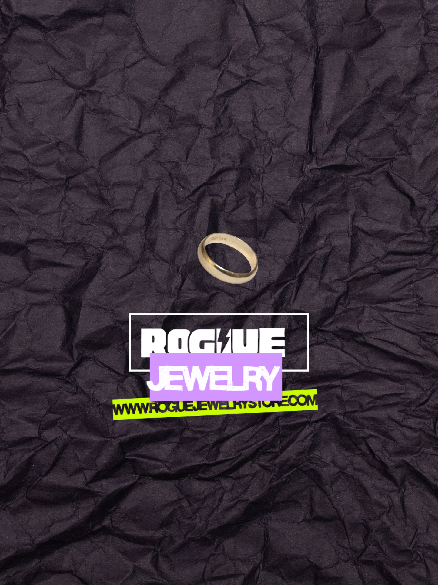 Men’s 14K Gold Wedding Band – Small