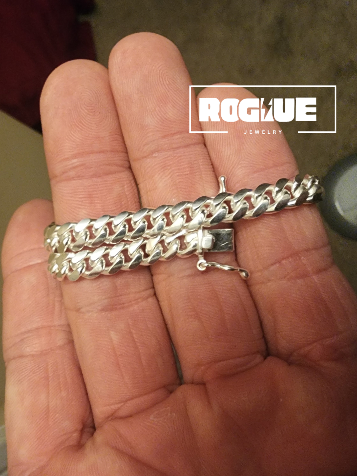 7.5" Silver cuban bracelet 5mm